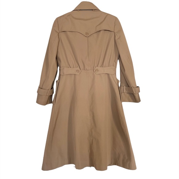 Classic J. Gallery Khaki Tan Long Trenchcoat size 10/11 - Picture 2 of 10